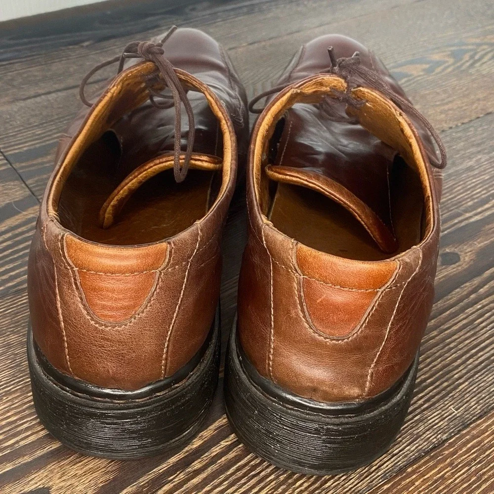 JOSEF SEIBEL LEATHER MENS SZ 47/13 DRESS SHOE OFFICE CHURCH CLASSIC RUBBER SOLE‎